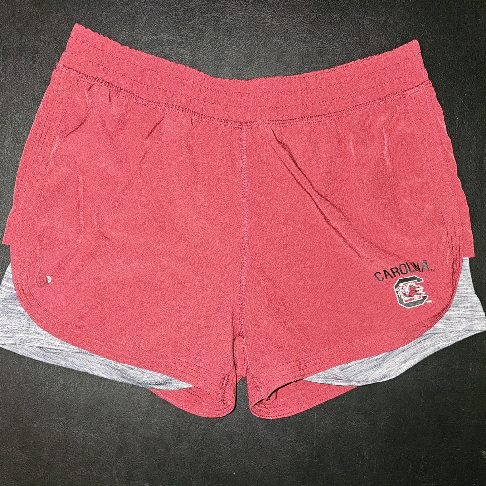 EUC Colosseum Women's Carolina Gamecocks Layered Athletic Shorts